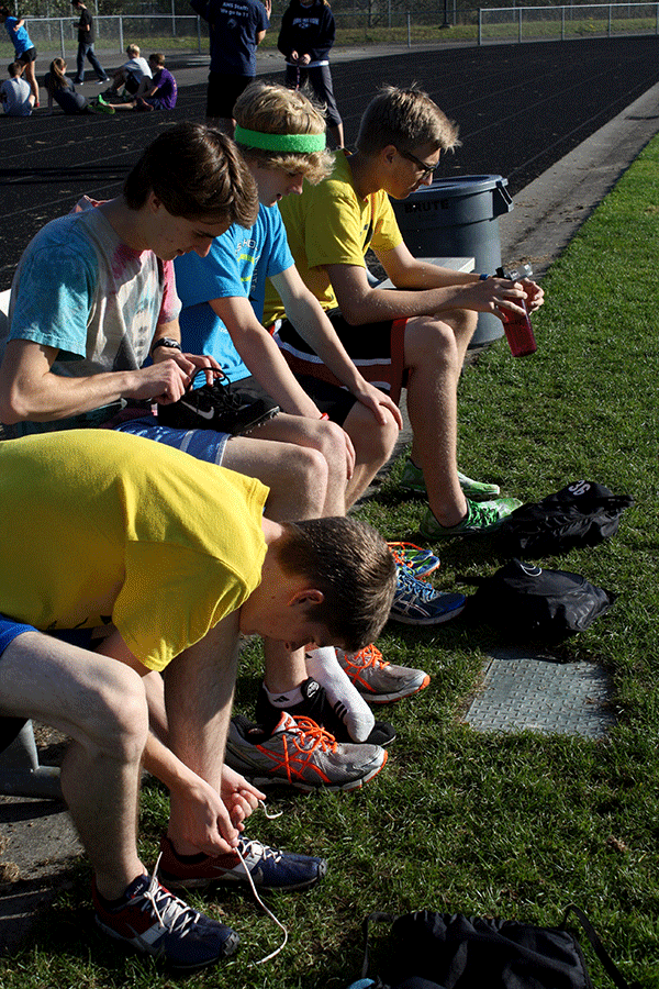 James Piscioneri, Luke Owen, Cody Duran and Quinn James lace up for their time trial Friday, October 18.