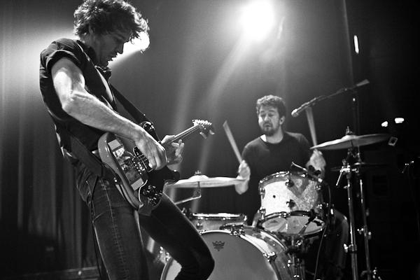 Japandroids performing live at a punk music festival