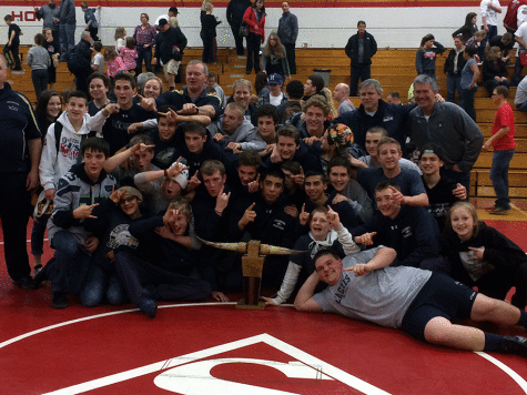 AHS wrestling beat Stanwood on Friday, January 23, 2015. This is the first Battle of the Bull victory in five years for Arlington. 