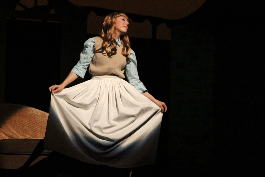 Meghan OHara performs during the tech rehearsal of Cinderella