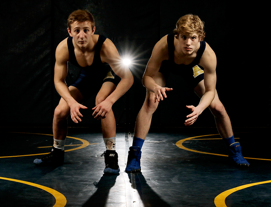 Jeremy Nygard and Gavin Rork both placed in the 126 weight class at the 2015 State Wrestling Tournament. 