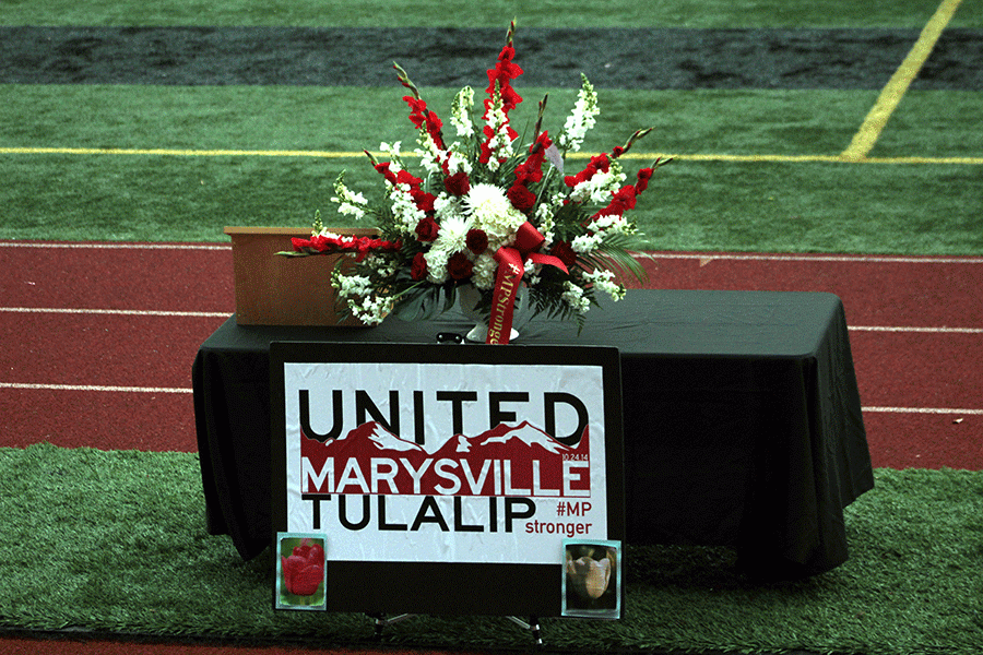 October 24 marked the anniversary of the shooting at Marysville Pilchuck High School. They hosted a  Walk of Strength and memorial. Red and white tulips were planted as a part of the event. 