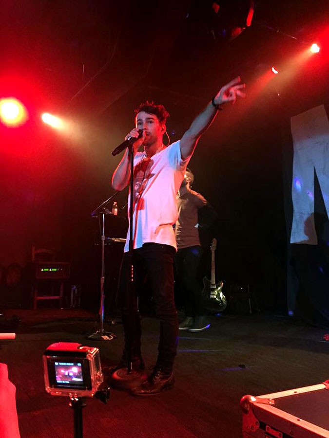 Max Schneider performing his song "Mug Shot" at the Crocodile in Seattle on October 12.