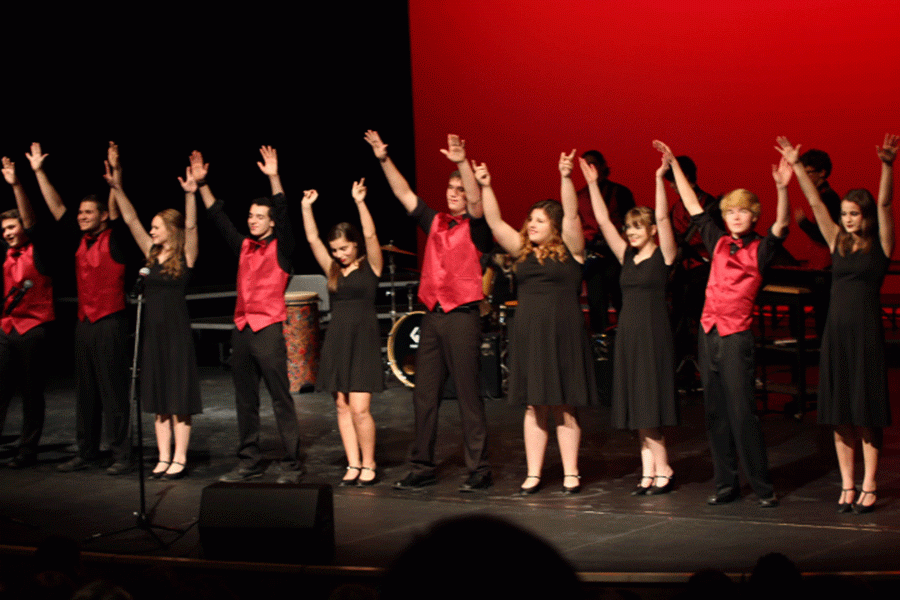 Students in Flight preform at the Choir Concert on November 24th.