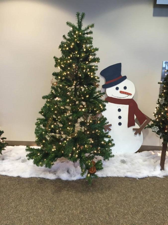The winter scene displayed in the BPAC foyer.  