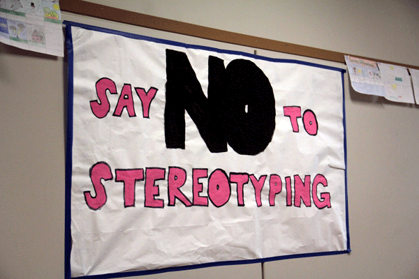 Located in the lower C wing, this poster promotes the movement of stopping stereotyping here at AHS. Posters like this can also be found throughout the rest of the school.