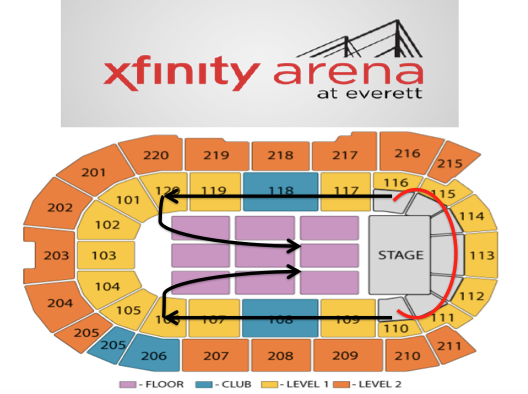 Xfinity Arena Everett Seating Chart