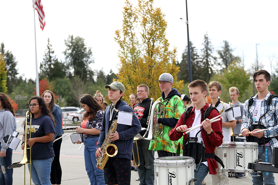 Symphonic band is one of the largest classes on campus. Even at 67 students in the same class, it is still smaller than the last two years. Those were 77 and 74.