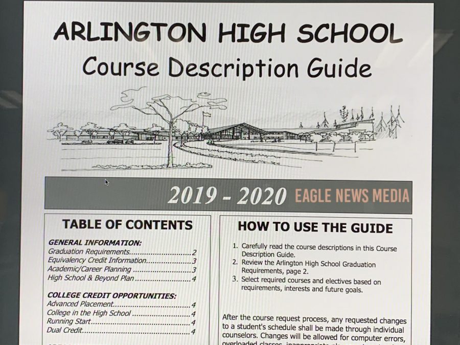 The course description for the 2019-2020 school year opening page. 