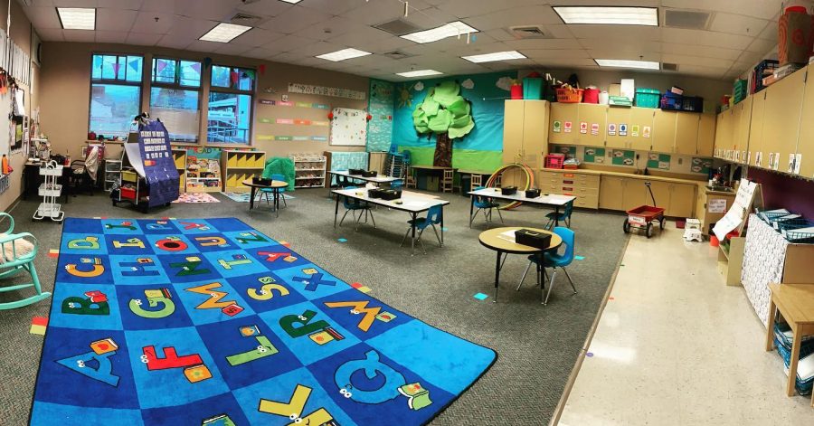 Ms. Shanelle Shirey is a kindergarten teacher at Presidents and alum of Arlington High School. She shared this picture of her classroom waiting for students to fill it. 