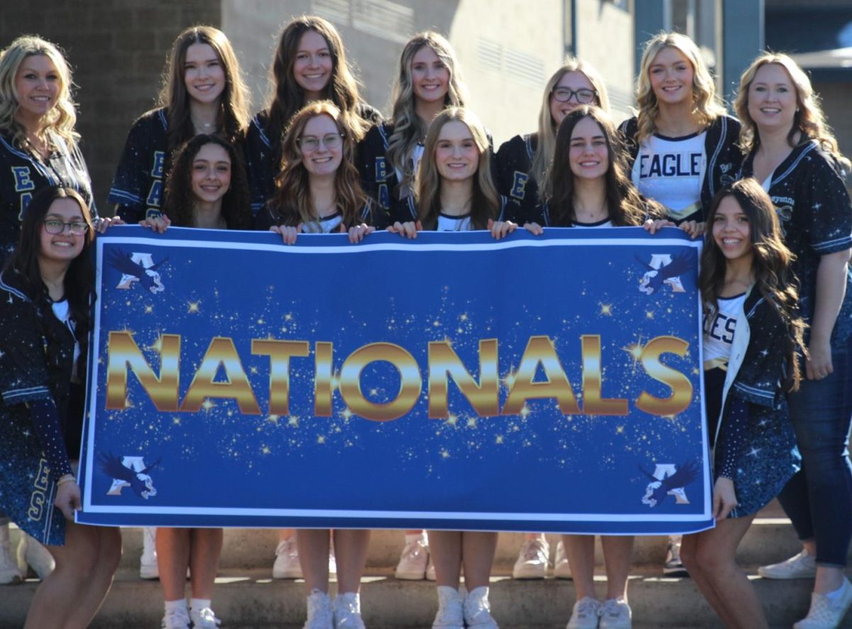 AHS Cheer Competition Team during their send-off for Nationals