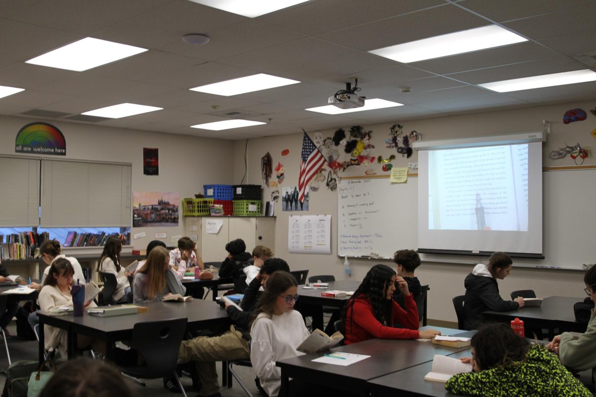 Students studying for an upcoming test