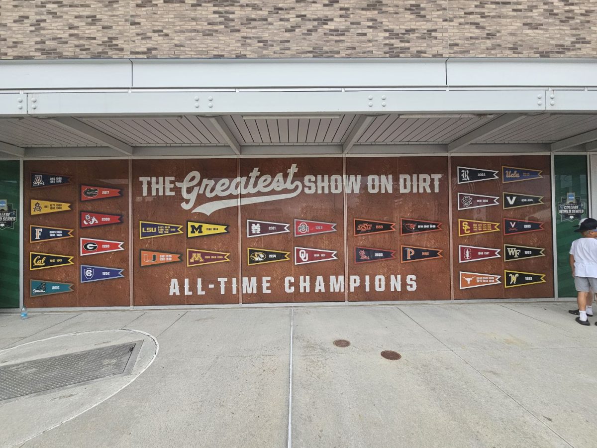 Display of all the past and present CWS Champions